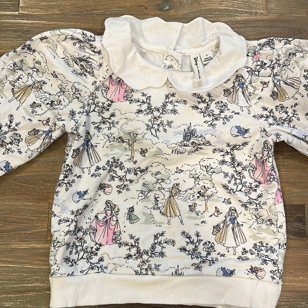 Disney Janie and jack collared sweatshirt 3t